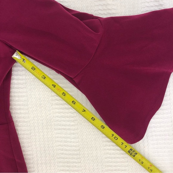 Eliza J Fuchsia Plum‎ Bell Sleeve Midi Sheath Dress. Size 6 - Picture 16 of 16